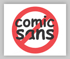 logo anti Comic Sans MS